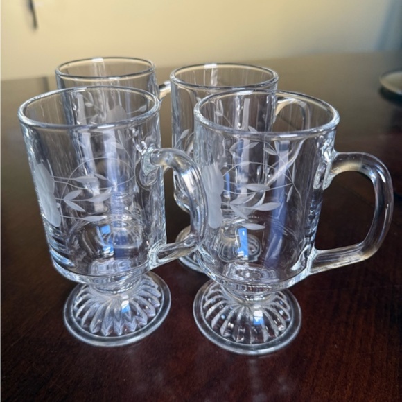 Princess House Crystal Irish Coffee Mugs - Picture 4 of 6